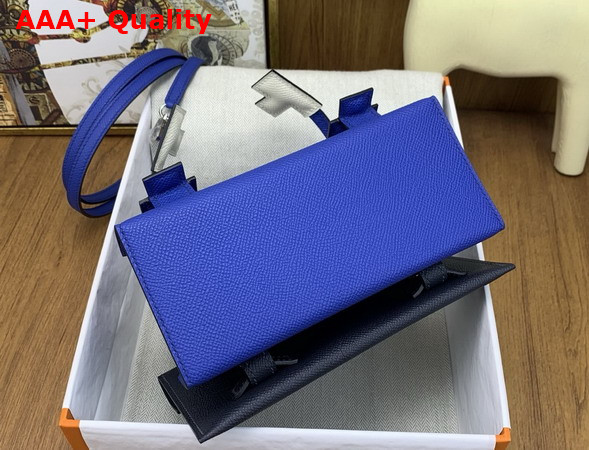 Hermes Kelly Doll Picto Blue Epsom Leather Replica