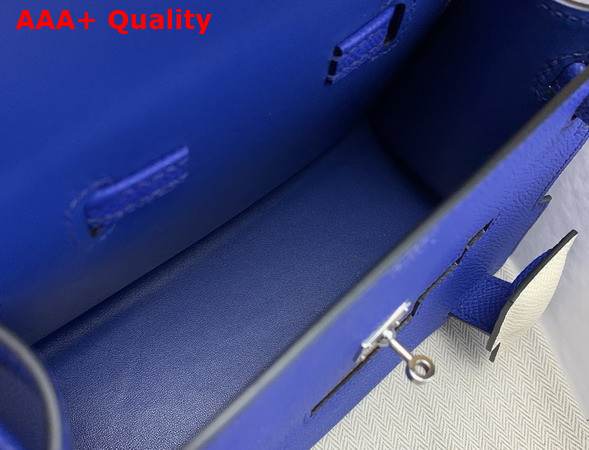 Hermes Kelly Doll Picto Blue Epsom Leather Replica