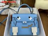 Hermes Kelly Doll Picto Candy Blue Epsom Leather Replica