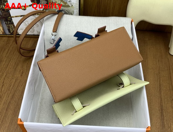 Hermes Kelly Doll Picto Gold Brown Epsom Leather Replica
