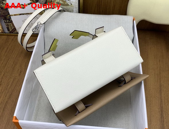 Hermes Kelly Doll Picto Milk White Epsom Leather Replica