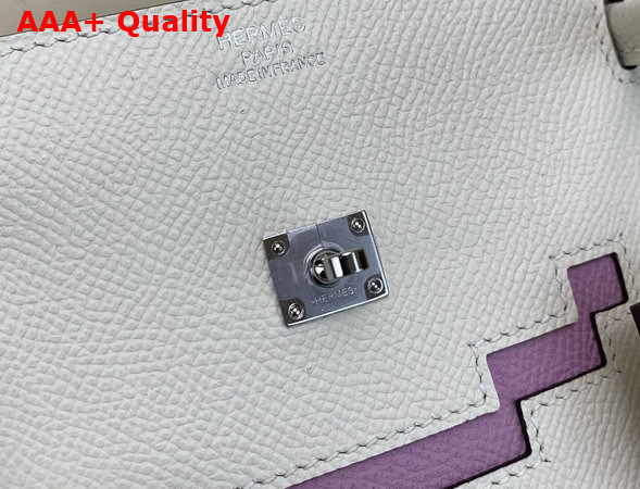 Hermes Kelly Doll Picto Milk White Epsom Leather Replica