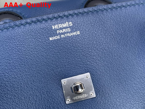 Hermes Kelly Doll in Blue Swift Calfskin Replica