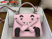 Hermes Kelly Doll in Candy Pink Swift Calfskin Replica
