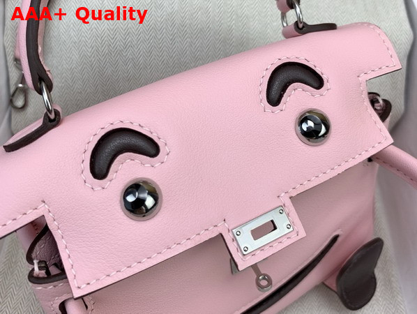 Hermes Kelly Doll in Candy Pink Swift Calfskin Replica