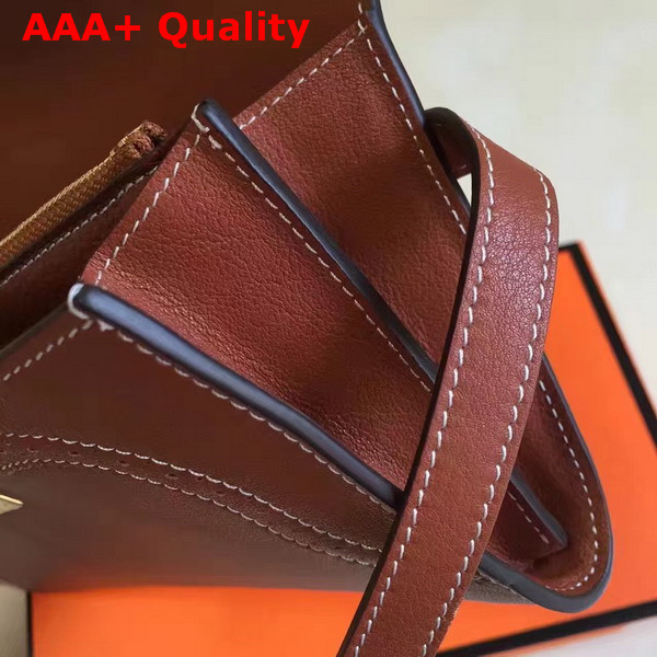 Hermes Kelly Ghillies Wallet Swift Leather Brown Replica