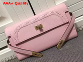 Hermes Kelly Ghillies Wallet Swift Leather Pink Replica