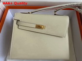 Hermes Kelly II Sellier en Desordre Blanc Epsom Calfskin Replica