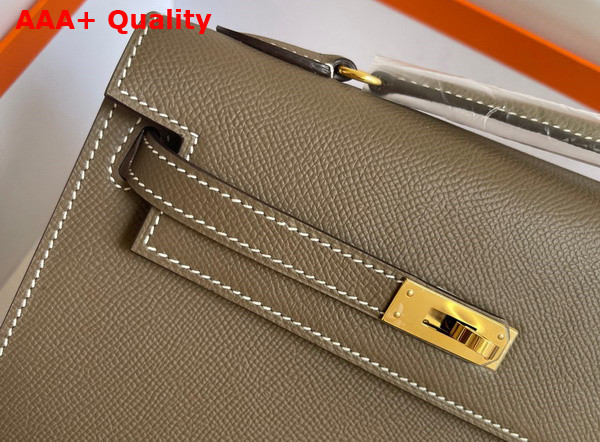 Hermes Kelly II Sellier en Desordre Elephant Gray Epsom Calfskin Replica