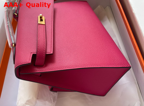 Hermes Kelly II Sellier en Desordre Fuchsia Epsom Calfskin Replica