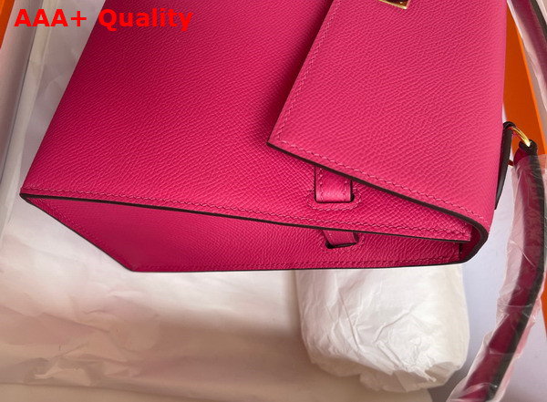 Hermes Kelly II Sellier en Desordre Fuchsia Epsom Calfskin Replica