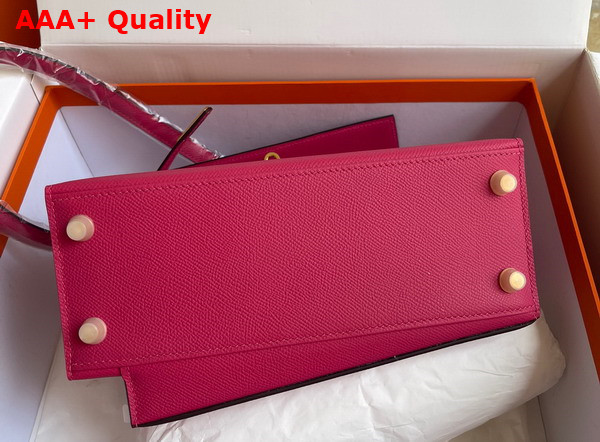Hermes Kelly II Sellier en Desordre Fuchsia Epsom Calfskin Replica