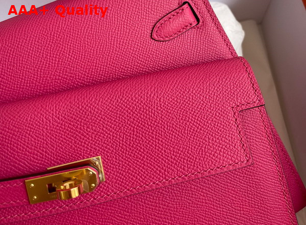Hermes Kelly II Sellier en Desordre Fuchsia Epsom Calfskin Replica