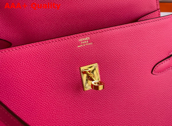 Hermes Kelly II Sellier en Desordre Fuchsia Epsom Calfskin Replica