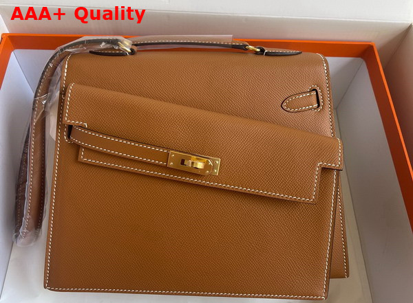Hermes Kelly II Sellier en Desordre Gold Epsom Calfskin Replica