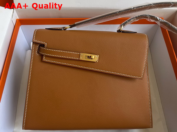 Hermes Kelly II Sellier en Desordre Gold Epsom Calfskin Replica