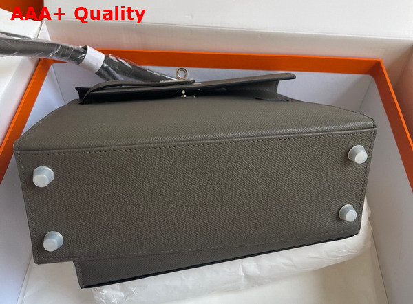 Hermes Kelly II Sellier en Desordre Gray Epsom Calfskin Replica