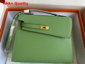 Hermes Kelly II Sellier en Desordre Green Epsom Calfskin Replica