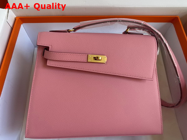 Hermes Kelly II Sellier en Desordre Light Pink Epsom Calfskin Replica