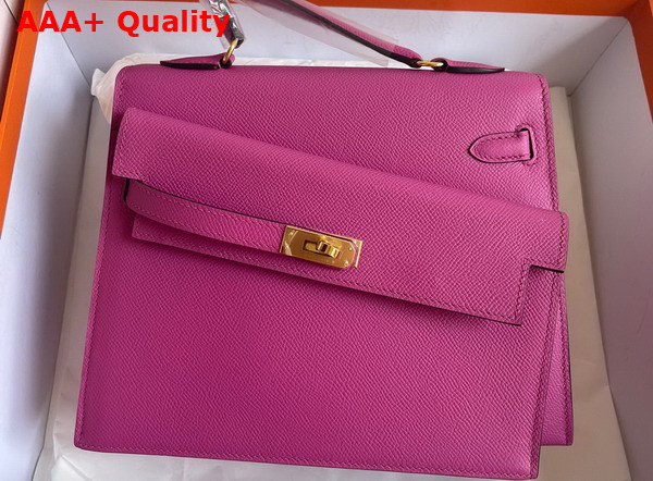 Hermes Kelly II Sellier en Desordre Magnolia Pink Epsom Calfskin Replica