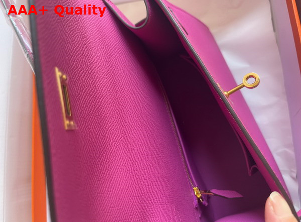 Hermes Kelly II Sellier en Desordre Magnolia Pink Epsom Calfskin Replica