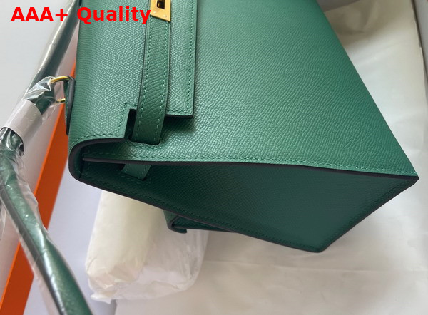 Hermes Kelly II Sellier en Desordre Malachite Green Epsom Calfskin Replica