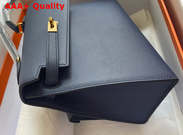 Hermes Kelly II Sellier en Desordre Navy Blue Epsom Calfskin Replica