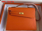 Hermes Kelly II Sellier en Desordre Orange Epsom Calfskin Replica