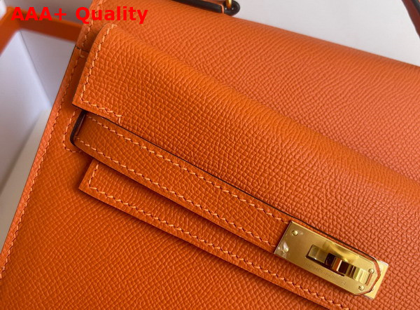 Hermes Kelly II Sellier en Desordre Orange Epsom Calfskin Replica