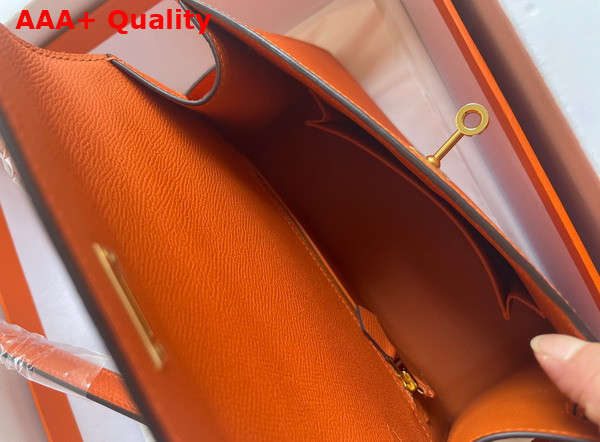 Hermes Kelly II Sellier en Desordre Orange Epsom Calfskin Replica