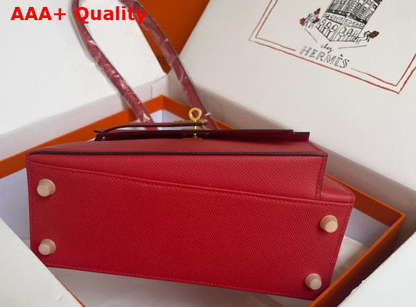 Hermes Kelly II Sellier en Desordre Red Epsom Calfskin Replica