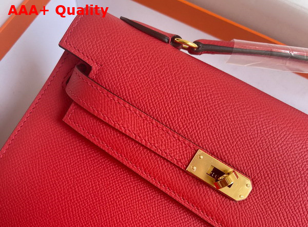 Hermes Kelly II Sellier en Desordre Red Epsom Calfskin Replica