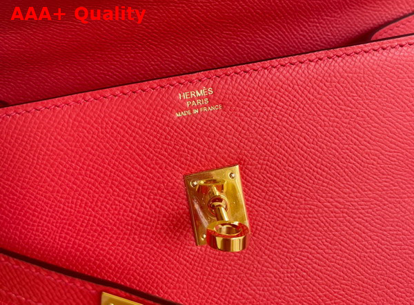 Hermes Kelly II Sellier en Desordre Red Epsom Calfskin Replica