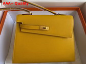 Hermes Kelly II Sellier en Desordre Yellow Epsom Calfskin Replica