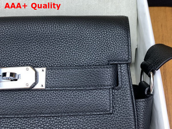 Hermes Kelly Messenger Bag in Black Togo Calfskin Replica