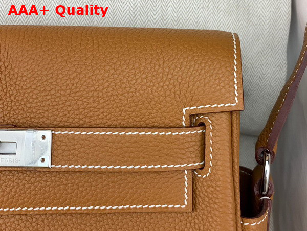 Hermes Kelly Messenger Bag in Gold Togo Calfskin Replica