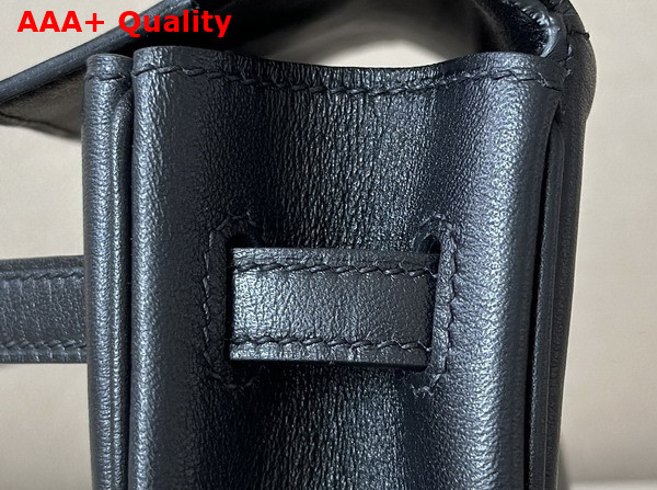 Hermes Kelly Moove Bag in Black Swift Calfskin Replica