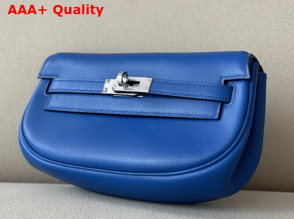 Hermes Kelly Moove Bag in Blue Swift Calfskin Replica