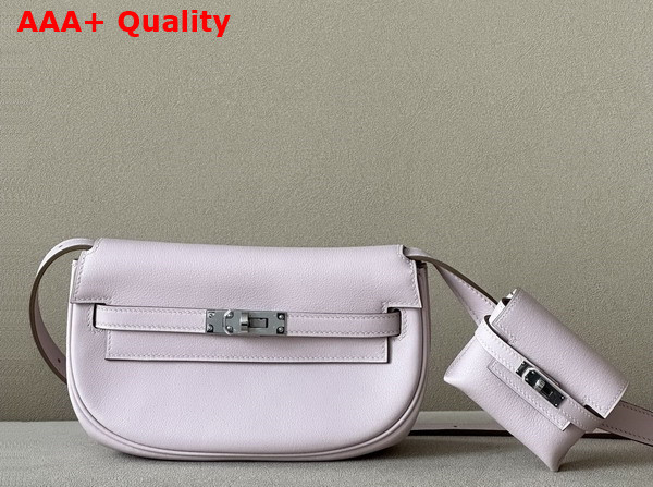 Hermes Kelly Moove Bag in Pale Pink Swift Calfskin Replica