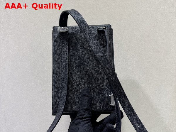 Hermes Kelly Multipocket To Go Pouch in Black Epsom Leather Replica