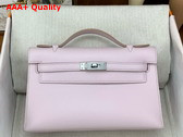 Hermes Kelly Pochette in Lilac Swift Calfskin Replica