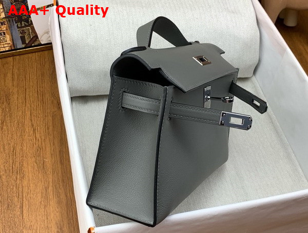 Hermes Kelly Pochette in Storm Swift Calfskin Replica