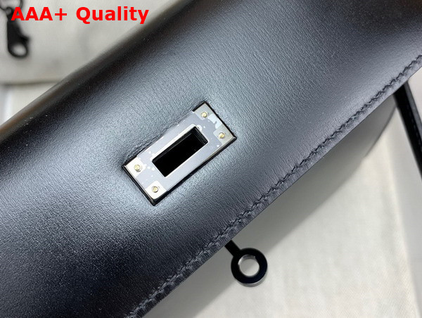 Hermes Kelly Sellier 25 Bag in Black Box Calfskin Replica