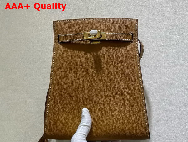 Hermes Kelly Sport Handbag in Tan Epsom Leather Replica