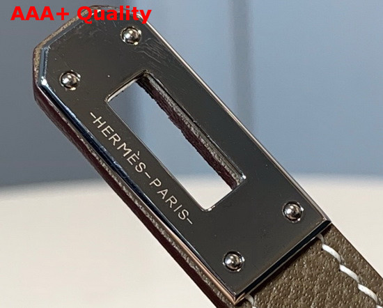 Hermes Kelly Wallet To Go Grey Epsom Calfskin Silver Hardware Replica