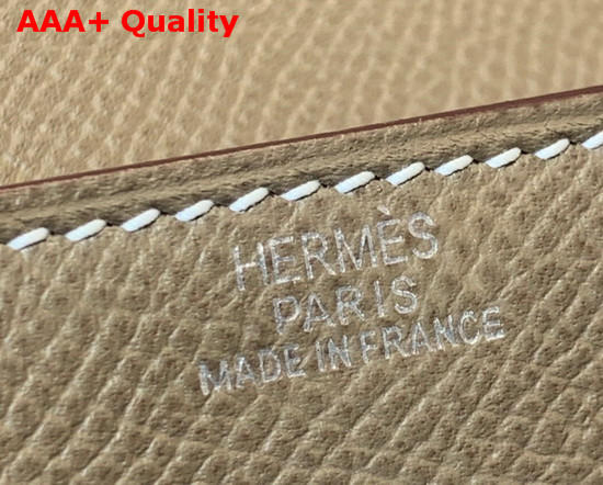 Hermes Kelly Wallet To Go Grey Epsom Calfskin Silver Hardware Replica