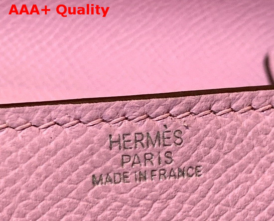 Hermes Kelly Wallet To Go Pink Epsom Calfskin Silver Hardware Replica