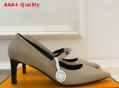 Hermes Kiara 60 Pump in Beige Camel Nappa Leather Replica