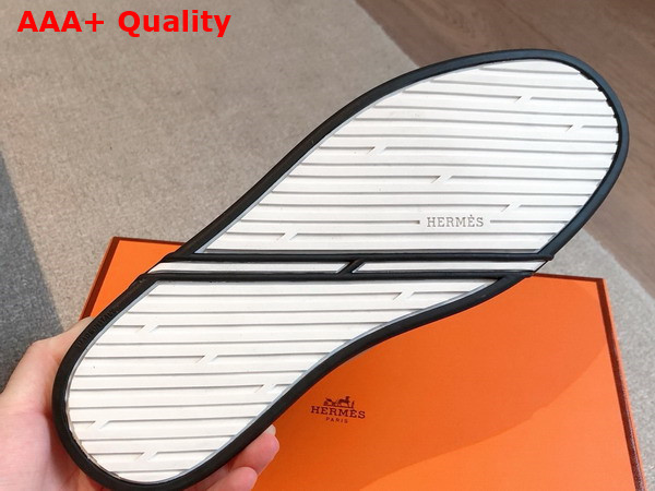 Hermes Kid Sneaker in Gris Calfskin Replica