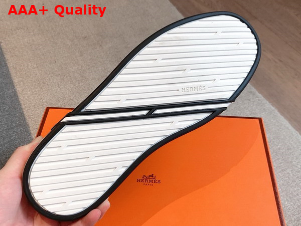 Hermes Kid Sneaker in Light Blue Calfskin Replica